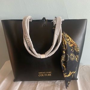 Versace Jeans Couture Black Tote Handbag